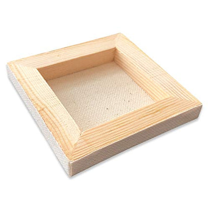LWR CRAFTS Mini Stretched Canvas 3" X 3" Pack of 12 - size: 3"x3"x12