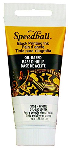 Speedball Art Products Company 003453 37cc Oil Block Ink, White - color: White