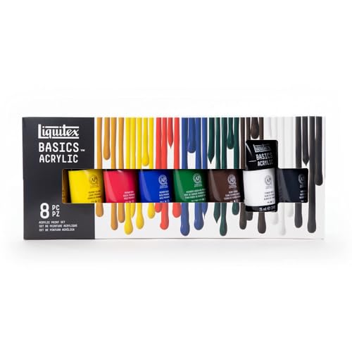 Liquitex BASICS Acrylic Paint Set, 8 x 75ml (2.4-oz) Tube Paint Set - style: 8 x 75ml (2.4-oz)