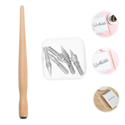 6-Piece Calligraphy Dip Pen Set with Nibs and Holder Multi-Function Calligraphy Pens for Elegant Writing and Artistic Projects