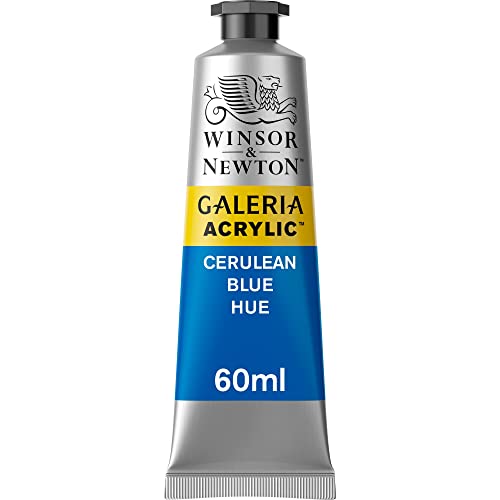 Winsor & Newton Galeria Acrylic Color, 60ml (2-oz) Tube, Cerulean Blue Hue - color: Cerulean Blue Hue, style: 2-oz Tube