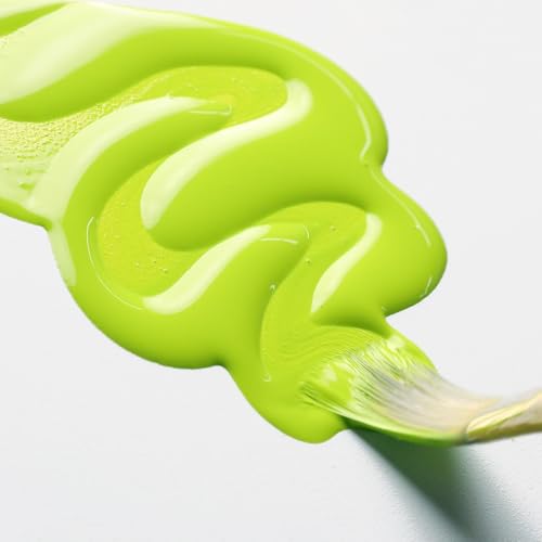 GOLDEN High Flow Acrylics, Light Green (Yellow Shade), 1 fl. oz. Bottle, Professional Acrylic Paint, Semi-Transparent