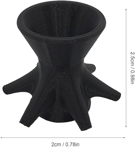 1Pc Black Flower Pouring Cup,Painting Funnel,7 Legs PainttDispenser,Reusable Floral Pattern Paintt Diverter Tool for DIY Making Pour Painting Supplies,Art Paints,Painting, Drawing and Art Supplies