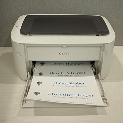 Nap Nameplates White Printable Perforated Name Plate Paper 2 x 8 – Nap Industrial Group Name Plates, 4 Packs of 20 nameplates (80 Inserts), Printing Instructions Included - color: White, size: 8" x 2"