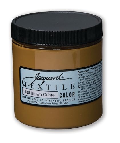 Textile Color Paint BRWN Ochre - color: Brown Ochre, size: 8 Fl Oz (Pack of 1)
