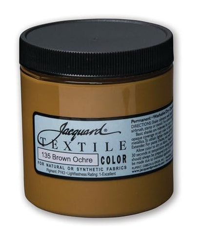 Textile Color Paint BRWN Ochre - color: Brown Ochre, size: 8 Fl Oz (Pack of 1)