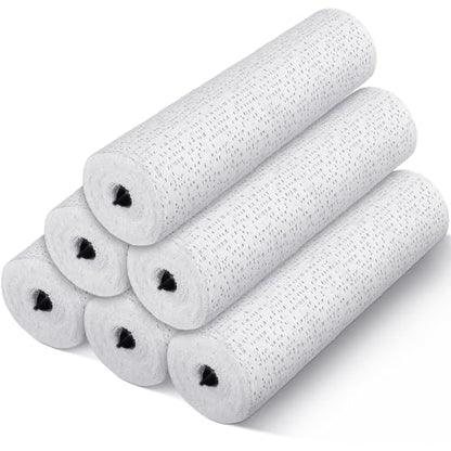 Heentan 6 Rolls Plaster Strips Plaster Gauze Bandages Blank Cloth Wrap Rolls for DIY Hobby Crafts, Belly Cast, Body Molds, Mask Making, Scenery Art(8 x 180 Inches) - size: 8 x 180 Inch