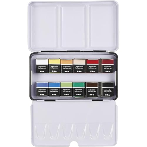 Pigment Art Proff Watercolour Pans, Standard Colours, One Size