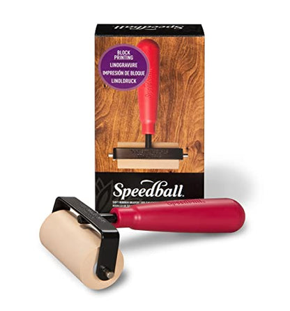 Speedball Soft Rubber Brayer, 2.5-Inch - Roller for Printmaking, Gel & Block Printing and Crafting - Made in USA - size: 2-1/2-Inch