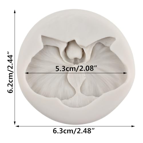 Flower Polymer Clay Molds Orchid Flower Silicone Mold for DIY Crafts Epoxy Resin Casting Air Dry Polymer Clay Plaster Jewelry Making - color: Style L