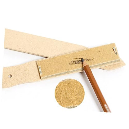 SHINEOFI 30pcs Art Drawing Stumps Set Sandpaper Pointer Blending Stumps Tortillions Sketch Drawing Tools Fine Grit Sandpaper Light Grey Bag