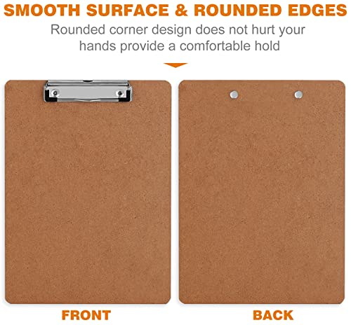 Clipboards, HERKKA 25 Pack Hardboard Office Clipboards Low Profile Clip Standard A4 Letter Size, ECO Friendly - style: 25pack
