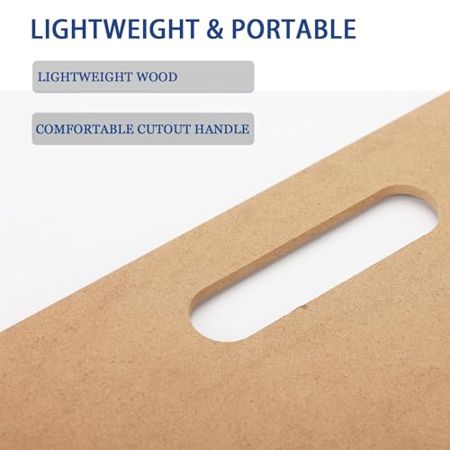 18" x 18" Drawing Board, Artist Sketch Boards with Handle for Drafting Art, Portable Wooden Clipboard for Class or Studio Fit in Artists Tote - size: 18" x 18"