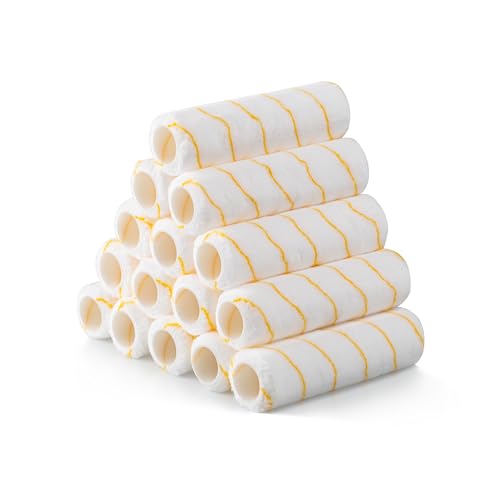 VOOMEY Paint Roller Covers, Microfiber Paint Roller 9 Inch, 3/8 Nap Roller 9 Inch,Pack of15, Paint Supplies for Painting Walls - size: 9 inch 15pcs