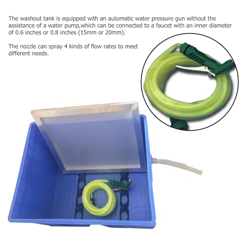 HayWHNKN 4 Color 4 Station Screen Printing Kit with Screen Frame Washout Tank Squeegee for Screen Printing
