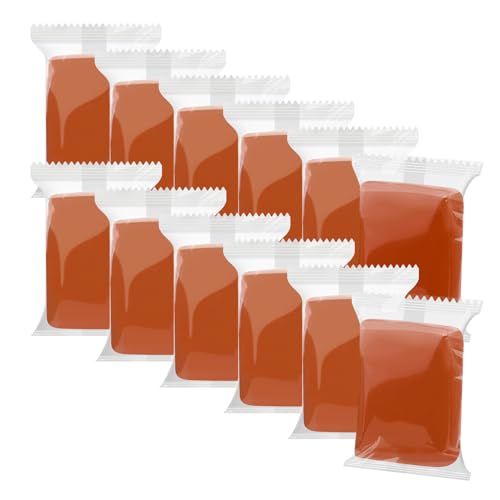 Air Dry Clay, 12 Packs Brown Molding Clay for Kids, Age 3-12, Air Dry Clay for Adults, Light Weight, Perfect Clay for Crafts, Gift for Children and Artists - color: Brown