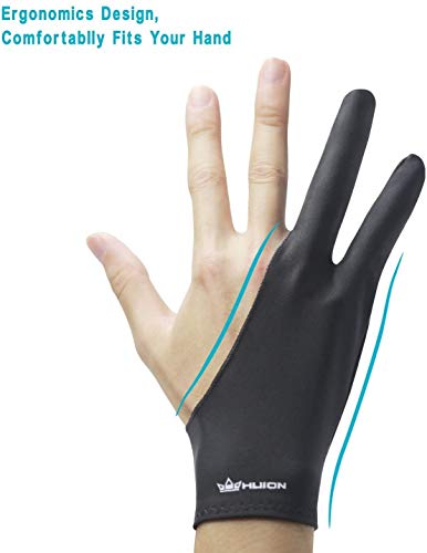 HUION Artist Glove for Drawing Tablet (1 Unit of Free Size, Good for Right Hand or Left Hand) - Cura CR-01