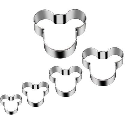 Mouse Cookie Cutter Sandwich Cutters for Kids DIY Lunchbox Bento Box Fruit Cutters Vegetable Cutters for Children Boys Girls, Pack of 5 - style: A-Mickey