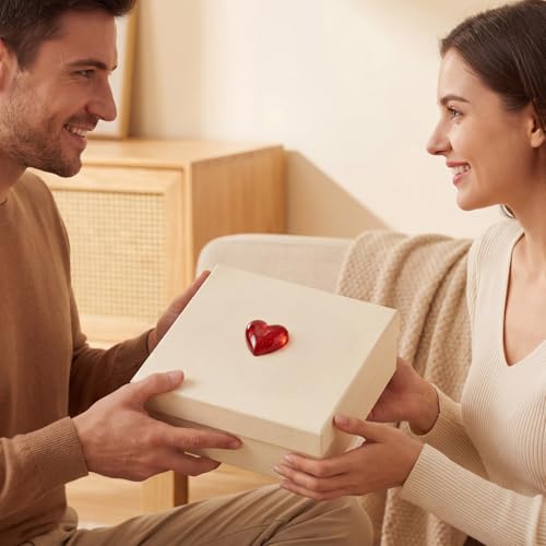JJUNW 2 Pcs Valentine Heart Resin Mold, Heart Epoxy Mold Silicone Mold for Valentine Gift Party Gifts Shape Pendant Making DIY Craft