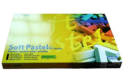 MUNGYO Soft Pastel 64 Color Set Square Chalk (US English Version) - style: Soft Pastel Set - Square Chalk (US English Version)