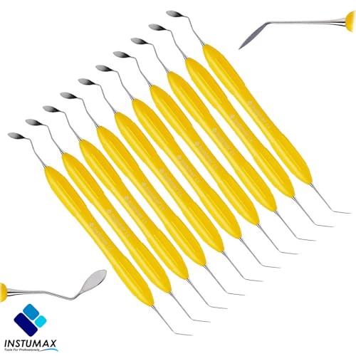 INSTUMAX® ARTE Solo Anterior Instrument Set – 10PCS Esthetic Composite Tools for Anterior Restorations – Dual-End Spatula Design for Labial Surface Modeling – Ergonomic, Stainless Steel Dental Kit