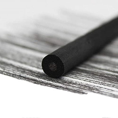 Vine Charcoal, Soft, Black 25 Charcoal Sticks for Drawing, Sketching, and Fine Art, Willow Sketch Charcoal Pencils for Drawing (3-5mm(25pcs)) - style: 3-5mm