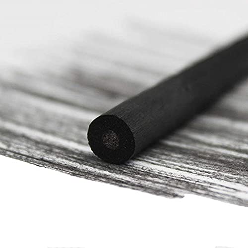 Vine Charcoal, Soft, Black 25 Charcoal Sticks for Drawing, Sketching, and Fine Art, Willow Sketch Charcoal Pencils for Drawing (5-8mm(25pcs)) - style: 5-8mm (25pcs)