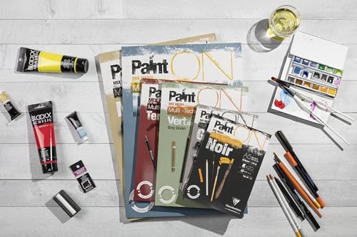 Clairefontaine Paint'ON Grey Paper Pad, 250 g, A5, 30 Sheets - color: Grey, size: A5
