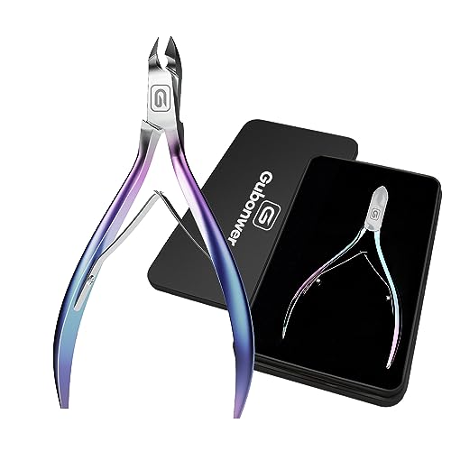 Cuticle Trimmer 3/4 Jaw Extremely Sharp Cuticle Nippers Scissors Stainless Steel Clippers Cutter Remover Pedicure Manicure Nail Tool, cuticle pusher, nail cuticle trimmer professional cuticle cutter - color: Cuticle Nippers/Colorful-b
