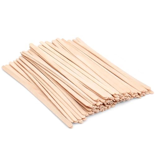 ANTETOK Wooden Coffee Stirrers - Coffee Stir Sticks 7.5 Inch,100pcs Disposable Birch Wood Coffee/Beverage Stirrers,Swizzle Drink Sticks,Coffee Bar Accessories - size: 19cm-100pcs