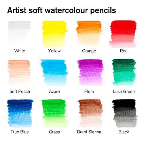 Winsor & Newton Studio Collection Artist Pencils, Watercolor Pencils, Set of 12 - style: 12 Watercolor Pencils