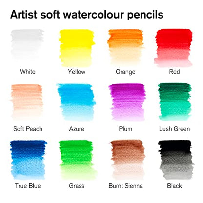 Winsor & Newton Studio Collection Artist Pencils, Watercolor Pencils, Set of 12 - style: 12 Watercolor Pencils