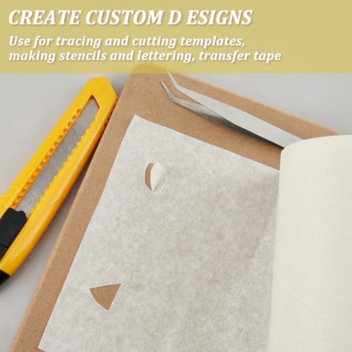 SUPERFINDINGS 20m 1Roll Masking Film, Tape Textured Paper for Painting Masking Frisket Tracing Frisket for Artists Airbrush Graphics Automotive Motorcycle - size: 20x0.15m