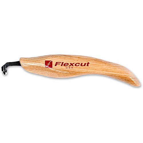FLEXCUT Left-Handed Scorp, Gouge for Carving, 1/8 Inch (KNL21) - style: 1/8" Left-Handed Scorp