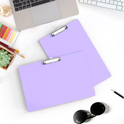 Extra Large 11x17 Clipboards, Landscape and Vertical Layout 2 Pack | Purple Plastic Drawing Boards with Low Profile Clip. Suitable for Watercolor, Sketching, Painting. Art & Drafting Supply - color: Purple