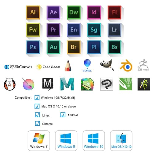 UGEE Drawing Tablet Graphics, M708 V2 Upgrade PC&Computer&Android Device,10x6 Inch Ultra Thin Large Graphic for PC, Pad with 8 Hot Keys Upgrade 16384 Level Battery-Free Stylus for Unleash Creativity - style: Wired M708 V2 Android