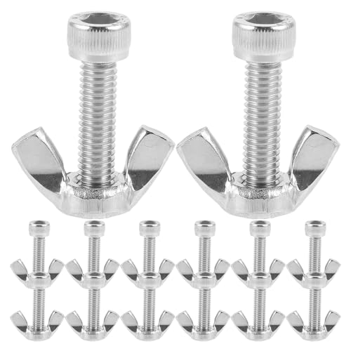 Homoyoyo 14pcs Pottery Wheel Bat Pins and Wing Nuts Kit Stainless Steel Metal Bat Needle Replacements for Ceramic Wheel Heads Suitable for Throwing and Crafting Tools