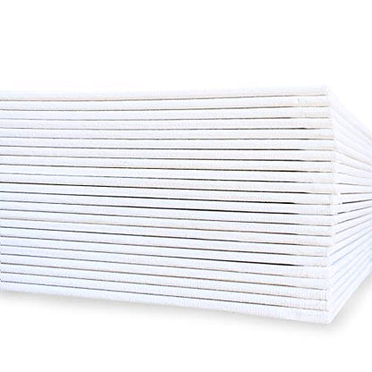 milo Canvas Panel Boards for Painting | 12x12 inches | 24 Pack of Flat Canvas Panels, Primed & Ready to Paint Art Supplies for Acrylic, Oil, Mixed Wet Media, & Pouring, Bulk Painting Party Pack - size: 12"x12" Pack of 24