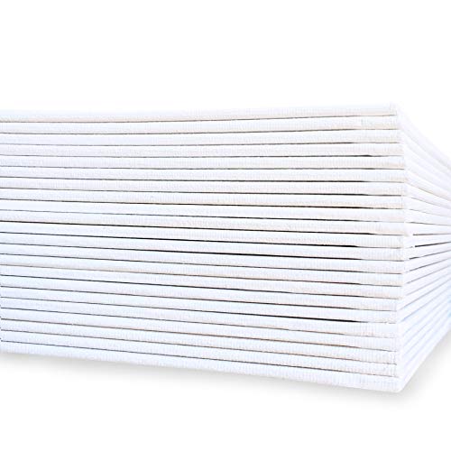 milo Canvas Panel Boards for Painting | 16x20 inches | 12 Pack of Flat Canvas Panels, Primed & Ready to Paint Art Supplies for Acrylic, Oil, Mixed Wet Media, & Pouring, Bulk Painting Party Pack - size: 16"x20" Pack of 12
