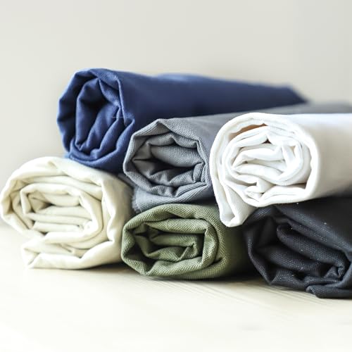 Simple&opulence Canvas Fabric by the Yard, 59'' Wide, 10oz Premium Natural Cotton Duck Canvas Fabric for Crafts, Upholstery, Home Decor, Sewing DIY Cloth (Army Green,1 Yard) - color: Army Green, size: 1 Yard (36"x59")