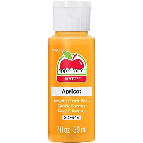 Apple Barrel Acrylic Paint in Assorted Colors (2 oz), 20764, Apricot - color: Apricot, size: 2 Fl Oz (Pack of 1)