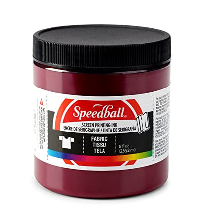 Speedball 004684 Fabric Screen Printing Ink, 8 fl. oz., Burgundy - color: Burgundy, size: 8 fl oz