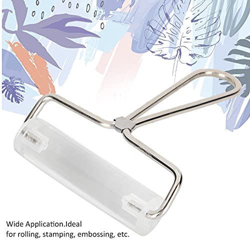 Sunicon Acrylic Roller, with Handle Transparent Polymer Clay Non stick Craft Pottery Ceramic Sculpture Hand Tool (10cm roller) - size: 10cm roller