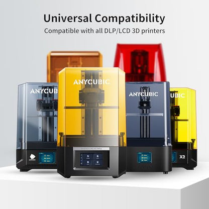 ANYCUBIC Upgraded Standard 3D Printer Resin, 405nm SLA Fast UV-Curing Resin, High Precision & Rapid Photopolymer for 8K Capable LCD/DLP/SLA 3D Printing (Grey, 1000g) - color: Grey, size: 1kg