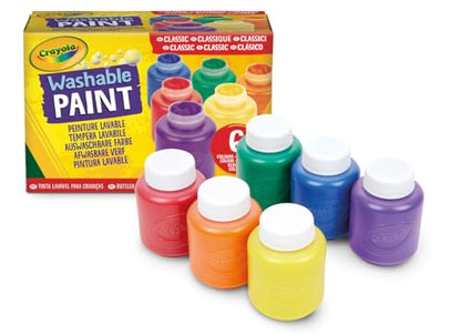 Crayola Washable Kids Paint, 6 Count, Kids At Home Activities, Painting Supplies, Gift, Assorted