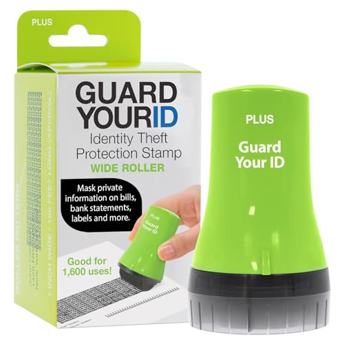 Guard Your ID Wide Advanced Roller 2.0 Identity Theft Prevention Security Stamp Green - color: Green, size: wide