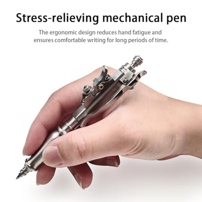 Dr. Metalleung Heavy - Duty Stainless Steel Bolt Action Pen - The Epitome of Style & Function for EDC - Loving Men - style: Telegraph Pen
