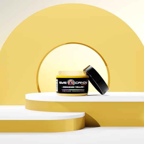 Eye Candy Resin Pigment Paste – Highly Pigmented Epoxy Color, 2 oz, Solid Non-Metallic, Mixable for Custom Shades (Himawari Yellow) - color: Himawari Yellow