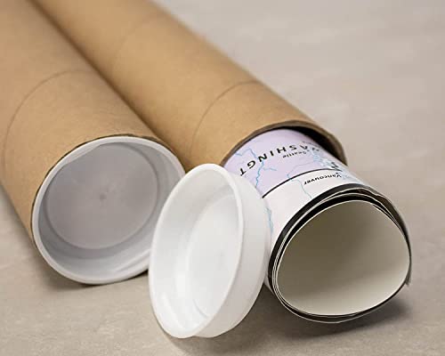 MagicWater Supply Mailing Tube - 2 in x 24 in - Kraft - 1 Pack - for Shipping and Storage of Posters, Arts, Crafts, and Documents - size: 1 Pack