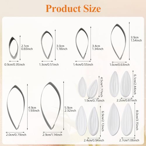 KALAIEN Dahlia Sugar Flower Veining Molds Fondant Cutters Gumpaste Cake Craft Tools(14PCS) - color: Dahlia Set(14pcs)